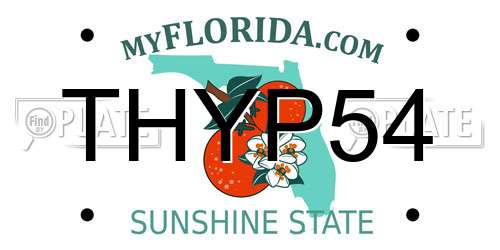THYP54 Florida License Plate