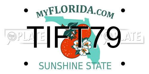 TIFT79 Florida License Plate