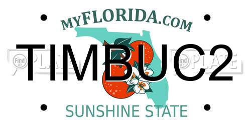TIMBUC2 Florida License Plate