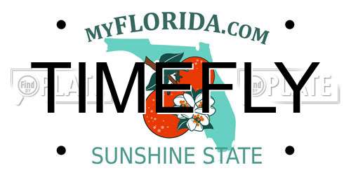 TIMEFLY Florida License Plate
