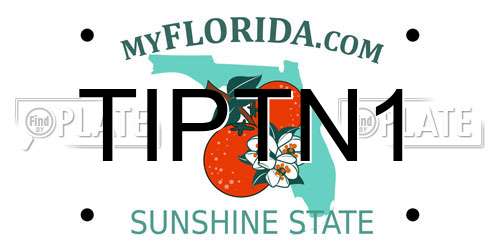 TIPTN1 Florida License Plate