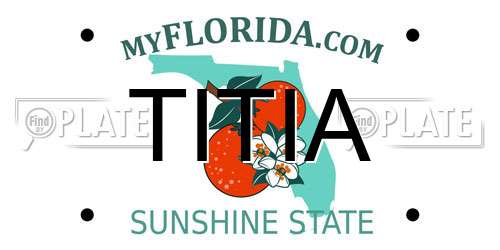 TITIA Florida License Plate