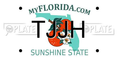 TJJH Florida License Plate