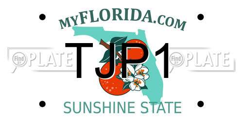 TJP1 Florida License Plate