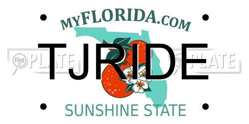 TJRIDE Florida License Plate
