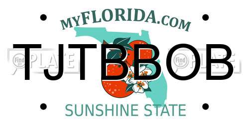 TJTBBOB Florida License Plate
