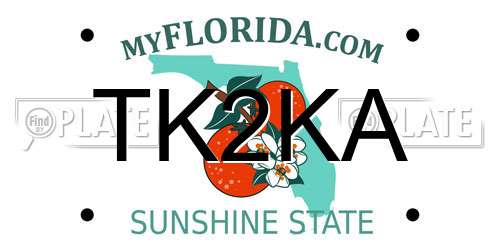 TK2KA Florida License Plate