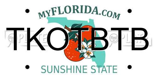 TKOTBTB Florida License Plate