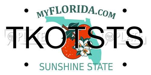 TKOTSTS Florida License Plate