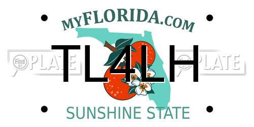 TL4LH Florida License Plate