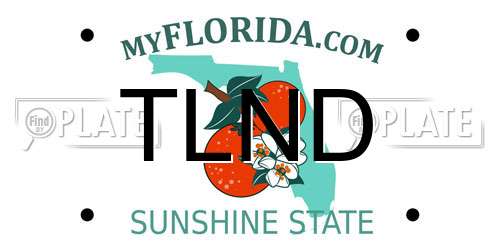 TLND Florida License Plate