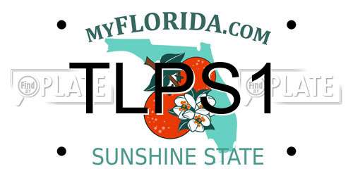 TLPS1 Florida License Plate