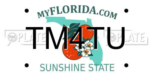 TM4TU Florida License Plate