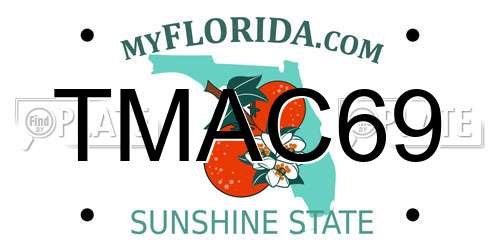 TMAC69 Florida License Plate