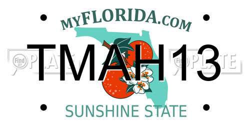 TMAH13 Florida License Plate