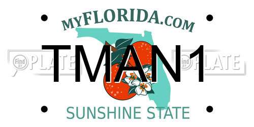 TMAN1 Florida License Plate