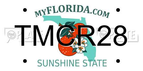 TMCR28 Florida License Plate
