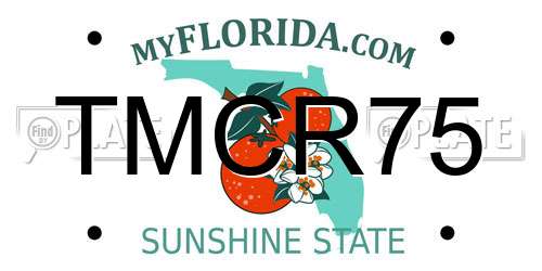 TMCR75 Florida License Plate