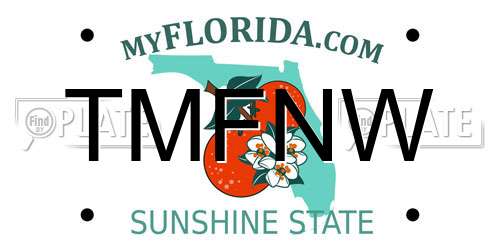TMFNW Florida License Plate