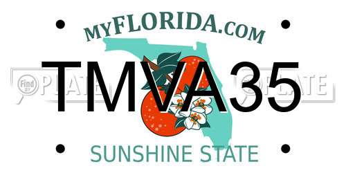 TMVA35 Florida License Plate
