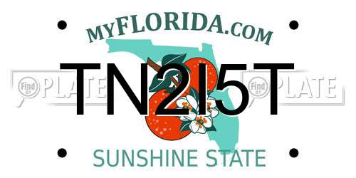 TN2I5T Florida License Plate