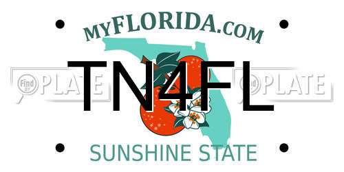 TN4FL Florida License Plate