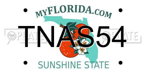 TNAS54 Florida License Plate