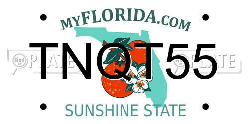 TNQT55 Florida License Plate