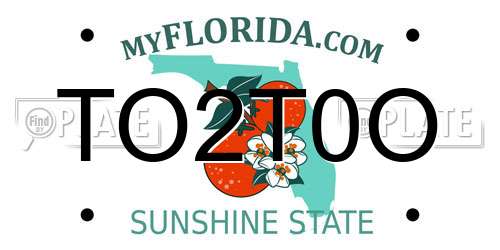 TO2T0O Florida License Plate
