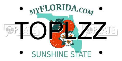 TOPLZZ Florida License Plate