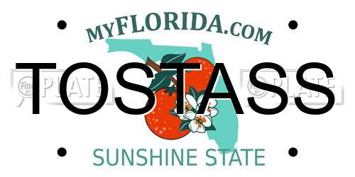 TOSTASS Florida License Plate