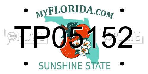 TP05152 Florida License Plate