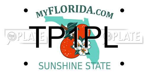TP1PL Florida License Plate