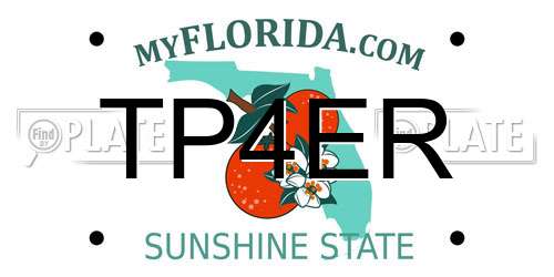TP4ER Florida License Plate