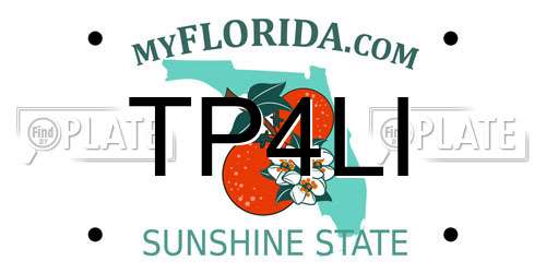 TP4LI Florida License Plate