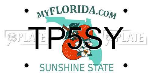 TP5SY Florida License Plate