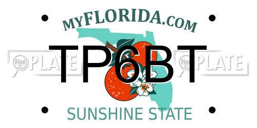 TP6BT Florida License Plate