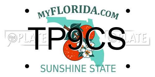 TP9CS Florida License Plate