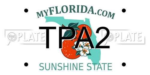 TPA2 Florida License Plate