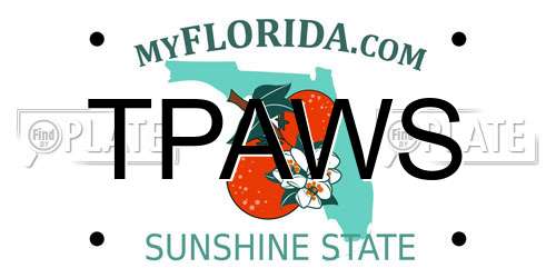 TPAWS Florida License Plate