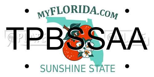 TPBSSAA Florida License Plate