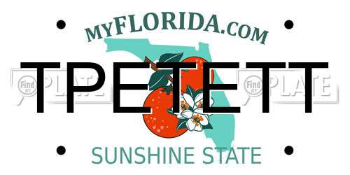 TPETETT Florida License Plate