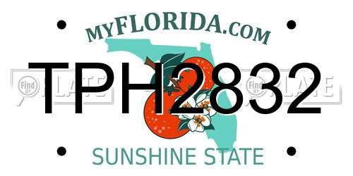 TPH2832 Florida License Plate