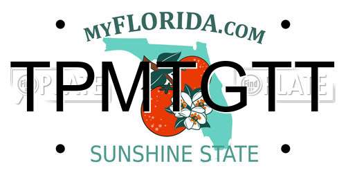 TPMTGTT Florida License Plate