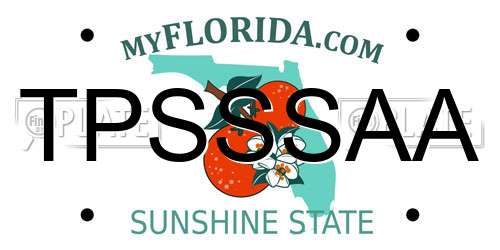 TPSSSAA Florida License Plate