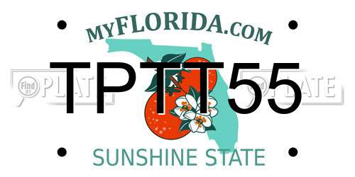 TPTT55 Florida License Plate