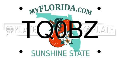 TQ0BZ Florida License Plate