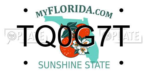 TQ0G7T Florida License Plate