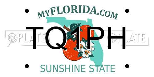TQ1PH Florida License Plate