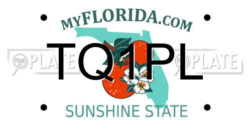 TQ1PL Florida License Plate